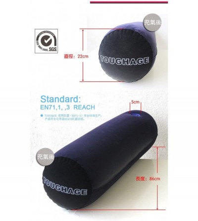 Sex Furniture Women Inflatable Long Pillow with Hole Couple Cushion Bolster Position Kit Furniture - Purple - CK18X83DM65 $10.05