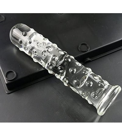 Anal Sex Toys T-explorer Sex Toys Adult Toys SUPER Large Big 10.6 Inch Transparent Crystal dotted Glass Penis Glass Dilddo Fe...