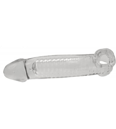 Penis Rings Muscle Cock Sheath New Improved Version of Gym Boy Cock Extender with attached Cocksling 2 (Clear) - Clear - C211...
