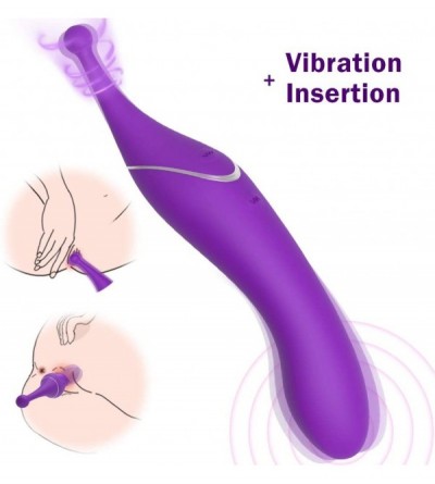 Vibrators Clitoral Vibrator Dildo with G-Spot Clitoris Stimulation- Clit Stimulator with Dual Heads Insertion- Waterproof Rec...