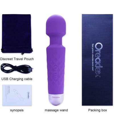 Vibrators Upgraded Personal Cordless Wand Massager- 20 Vibration Patterns 5 Speeds- Rechargeable Powerful Handheld Waterproof...