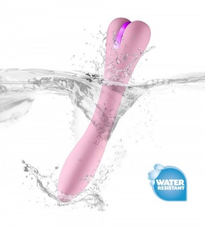 Vibrators Waterproof Rabbit Vibe Dildo Waterproof G Spot Clitoris Stimulator with 10 Powerful Vibration Modes Bunny Vibrator ...