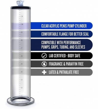 Pumps & Enlargers Performance Acrylic Penis Pump Cylinder- 2 Inch x 12 Inch- Sex Toy for Men- Crystal Clear - CQ18OQ9776U $16.33