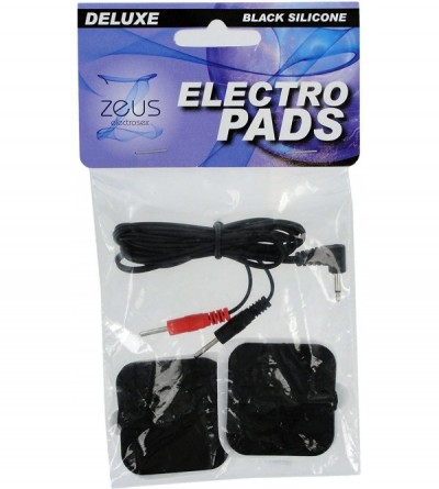 Novelties Deluxe Silicone Black Electro Pads - CQ118QO29W1 $6.94