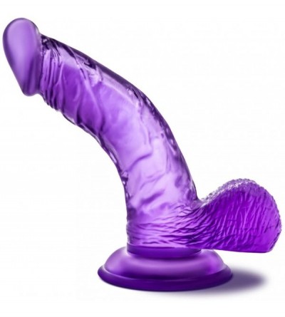 Dildos 7" Realistic Feel G Spot Stimulating Curved Dildo - Cock and Balls Dong - Suction Cup Harness Compatible - Sex Toy for...