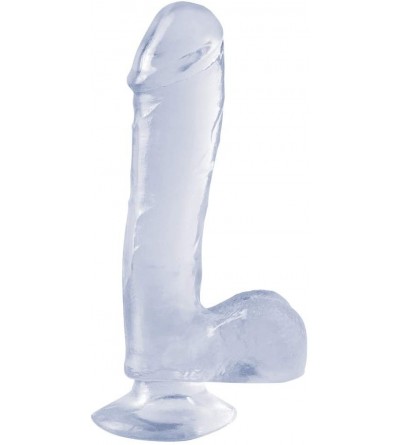 Dildos 7.5-Inch Suction Cup Dong- Clear - Clear - CX113VWB4ER $13.74