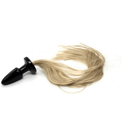 Anal Sex Toys BOBO Toy Unisex Butt Plug Blondie Pony Tail Fetish Animal Role Play Horse Anal Plug Tail Sex Toys for Women Adu...