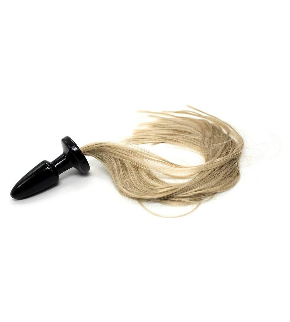 Anal Sex Toys BOBO Toy Unisex Butt Plug Blondie Pony Tail Fetish Animal Role Play Horse Anal Plug Tail Sex Toys for Women Adu...