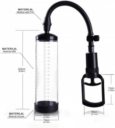 Pumps & Enlargers Men Manual Medical ED Pēnǐs Amplifier Air Pump with T Grip Vacuum Pressure Pumps Male Enlargement Tool Incr...