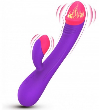 Vibrators Rabbit Vibrator Sex G Spot Clitoris Stimulation Adult Toys with Bunny Ears and Realistic Dildo- Vibrating Clitoral ...