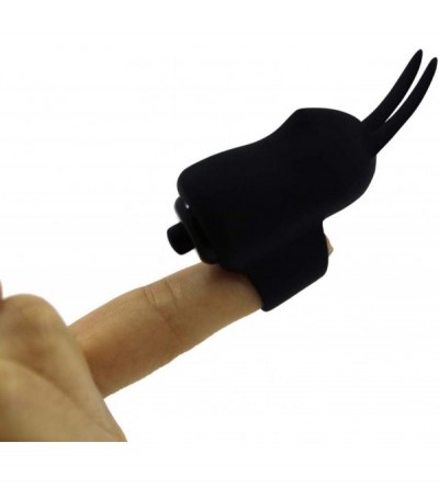 Vibrators Silicone Finger Banger Massager Vibrator Fingering Toys for Couples - Finger Shake Set (Black) - Black - CD18N6SR9U...