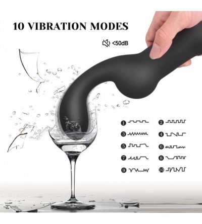Anal Sex Toys Handheld Prostate Massager for P Spot & G Spot Stimulation with 10 Vibration Models- Anal Vibrator Waterproof R...