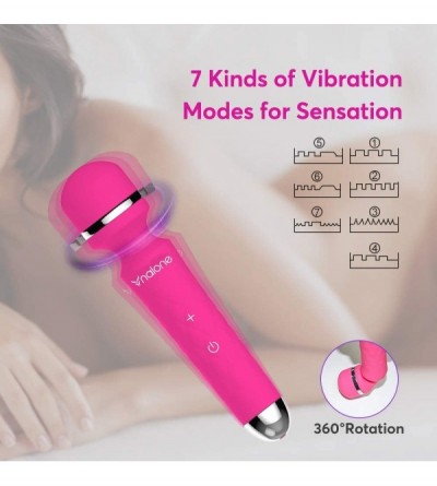 Vibrators Vibrator- Nalone G-spot Rabbit Wand Massager Cordless - 7 Speeds - Rechargeable & Waterproof - Body Safe Silicone V...