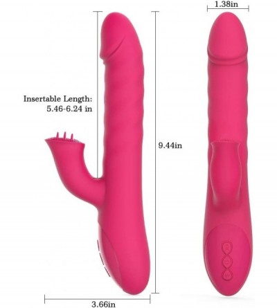 Vibrators Telescopic Rabbit Vibrator Vagina Stimulator Vibration Massager- 10 Modes Skinfriendly Silicone Clitoris Massager- ...