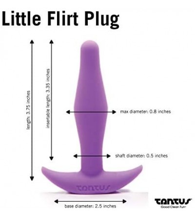 Dildos Sex/Adult Toys Little Flirt Butt Plug - 100% Ultra-Premium Flexible Silicone Satin Prostate Massager- Waterproof- Anal...