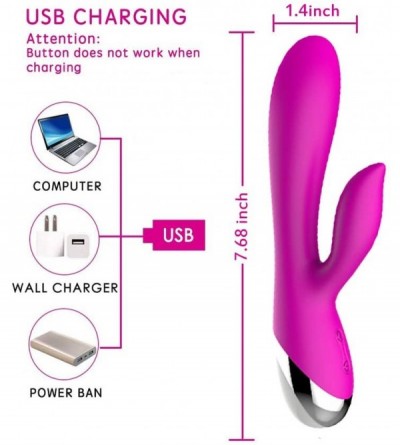 Vibrators Thrǔsting Silicone Women Vibrartor-Ďìld`ɔ 49 Speeds Viberating Adult Toys USB Rechargeable Waterproof - C3195EWS2X6...