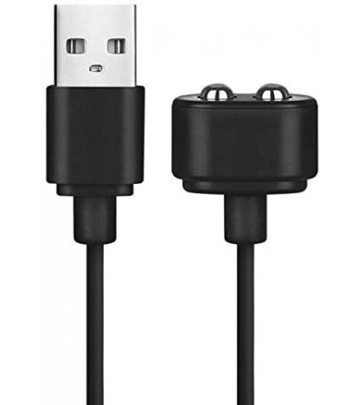 Vibrators USB Magnetic Charging Cable - Compatible with Rechargeable Toys (Black) - Black - CY18HSHS6NL $22.27