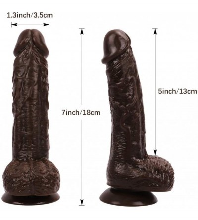 Dildos Realistic G-spot Dildo for Women Orgasm - 7 Inch Penis Dong with Lifelike Glans Veins Testicles & Hands-Free Strong Su...