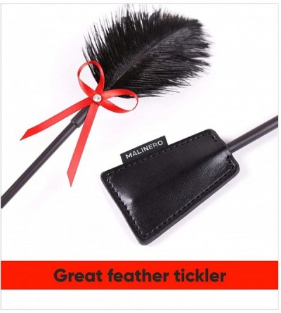 Paddles, Whips & Ticklers Sex Whip Feater Crop for Sex Spanking Adult Games - Feather Tickler - BDSM Whips and Floggers for C...