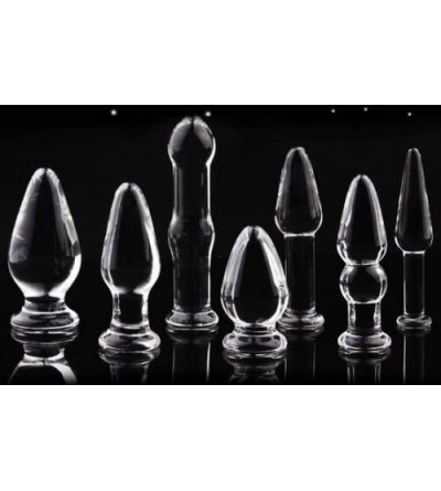 Anal Sex Toys 7 Types Set Anal Plug Butt Sex New Top Unique Design Sex Toy Adult Products Crystal Glass Transparent Calabash ...