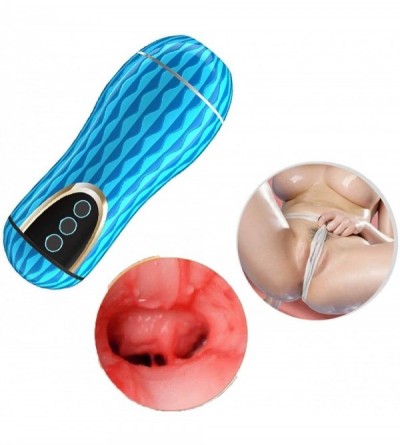 Male Masturbators Men Pocket Relaxlation Cup Stroker for Men Pocket Pussey Stroker-100% Medical Grade Soft Silicone- Warm Mug...
