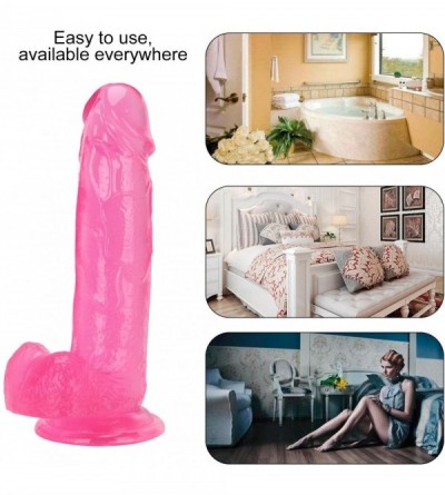 Dildos 7.9 Inch Realistic Dildo With Strong Suction Cup For Hand-Free Tpe Lifelike Adult Sex Toy Cock/Penis For Vaginal g-Spo...