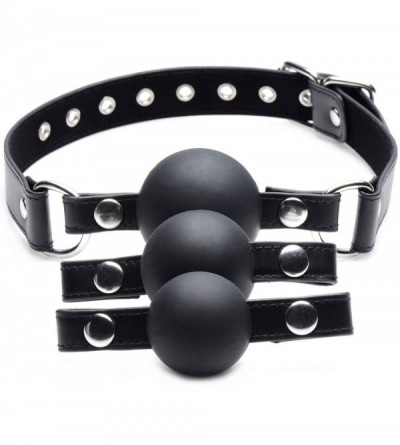 Gags & Muzzles Interchangeable Silicone Ball Gag Set - CU18K2SLT3M $43.70
