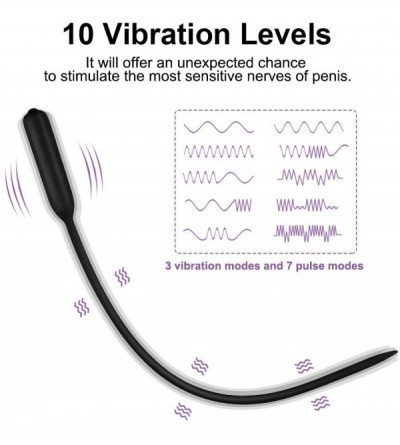 Catheters & Sounds Vibrating Urethral Sound Silicone Urethral Dilator Urethral Plug Sleek Sperm Plug Stimulating Urethral Mal...