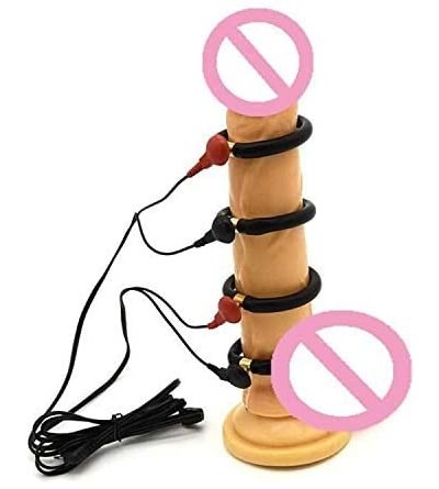 Penis Rings E-stim Adjustable Conductive Loop Accessories for Male Stim Massager Delay Ring - C918AWZG9GZ $26.92