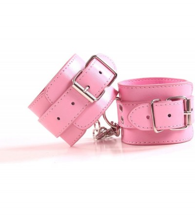 Restraints 7pc Leather clothes Accessory for Men Women - Pink - CC196R6EZGE $13.32