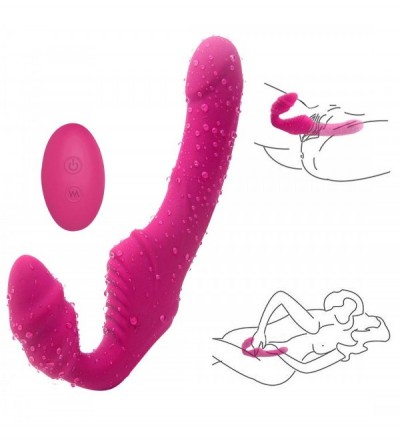 Vibrators A-dult Female Remote Control Vibrating Strapless Strap On Double Penetration for Game Toy Massager Best Festival Gi...