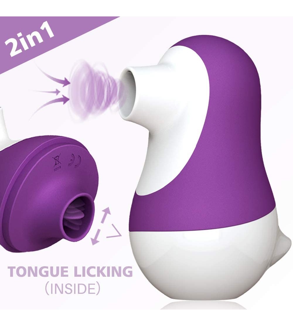 Vibrators 2 in 1 Clitoral Sucking & Licking Tongue Vibrator for Clit Nipple Stimulation- Clitoris Vibrators Sucker Stimulator...