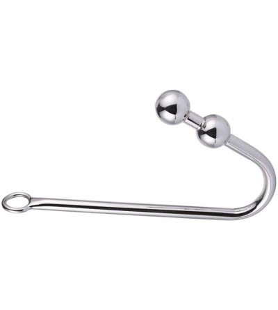 Anal Sex Toys Stainless Steel Anal Hook with 2 Ball- Anal Plug Sex Toys for Female Male Couple Butt Plug - E - C718WHIW5DC $2...
