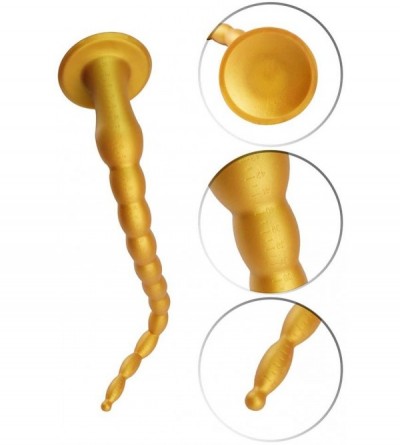 Anal Sex Toys Extra Long Anal Beads with Strong Suction Cup Liquid Silicone Anal Butt Plug Sex Toy for Men Women Couple - CX1...