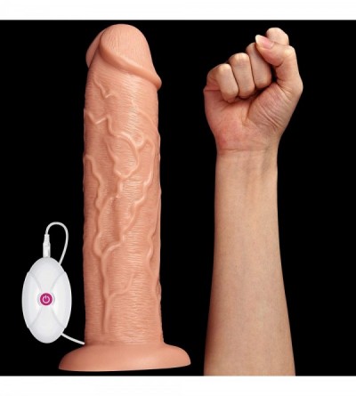 Dildos 11 inches Vibrating Huge Vibrating Butt Plug with 10 Functions Realistic Anal Dildo with Suction Cup Dildo Vibrator Bi...