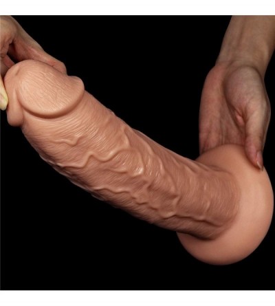 Dildos 11 inches Vibrating Huge Vibrating Butt Plug with 10 Functions Realistic Anal Dildo with Suction Cup Dildo Vibrator Bi...