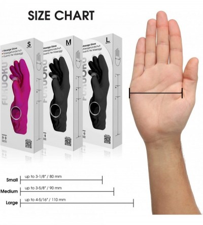 Novelties Fukuoku Black Right Hand Five Finger Vibrating Massage Glove - (fits Medium To Large Hand) - C4115OE9Z7D $80.99