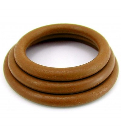 Penis Rings C- Rings Nitrile Male Enhancement Exercise Bands Set of 3 Rings Discreet Packaging Brown - Brown - CB185U3CYE3 $2...