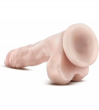 Novelties Dr. Skin 8.5" Realistic Long Dildo- Cock and Balls Dong- Suction Cup Harness Compatible- Sex Toy for Women - C7110Y...