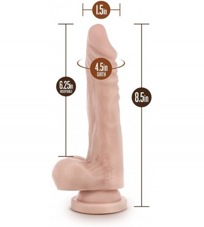 Novelties Dr. Skin 8.5" Realistic Long Dildo- Cock and Balls Dong- Suction Cup Harness Compatible- Sex Toy for Women - C7110Y...
