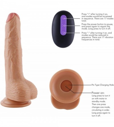 Vibrators Vibrating Dildo for Women G Spot Vibrator Massager with 20 Modes Rechargeable Realistic Penis with Remote Controlle...