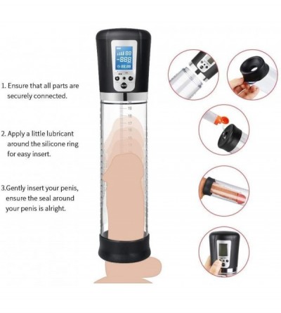 Male Masturbators Electric Penis Vacuum Pump with 4 Suction Intensities-Male Masturbator Electric Masturbation Cup with 10 Po...