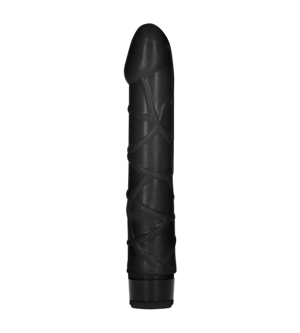 Dildos 9 Inch Slim Realistic Dildo Vibe - (Black) - CY18MI6ZGR0 $12.46