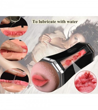 Male Masturbators Manual Control Soft Male Mastubration Cup Male Pleasure Toy for Men Artificial 2 in 1 Real Pussy Male Air-S...