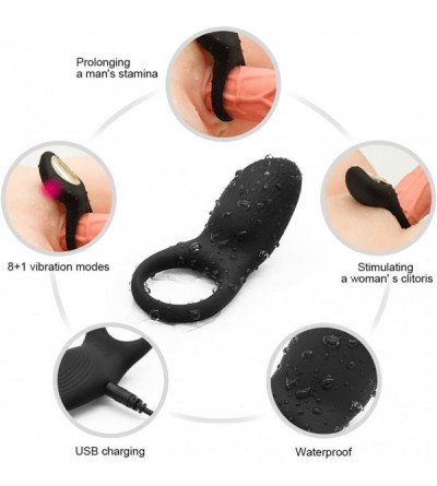 Penis Rings Powerful Male Dual Cock Ring Flexible Rings - Medical Grade Silicone Time Lasting Rooster Ring Enhance Pennis Rin...