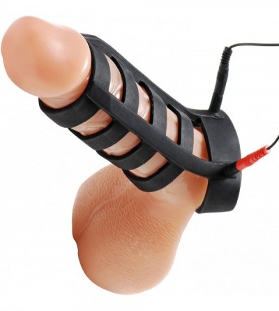 Pumps & Enlargers Power Cage Silicone E-Stim Cock and Ball Extender - CZ121D7JMXB $49.94