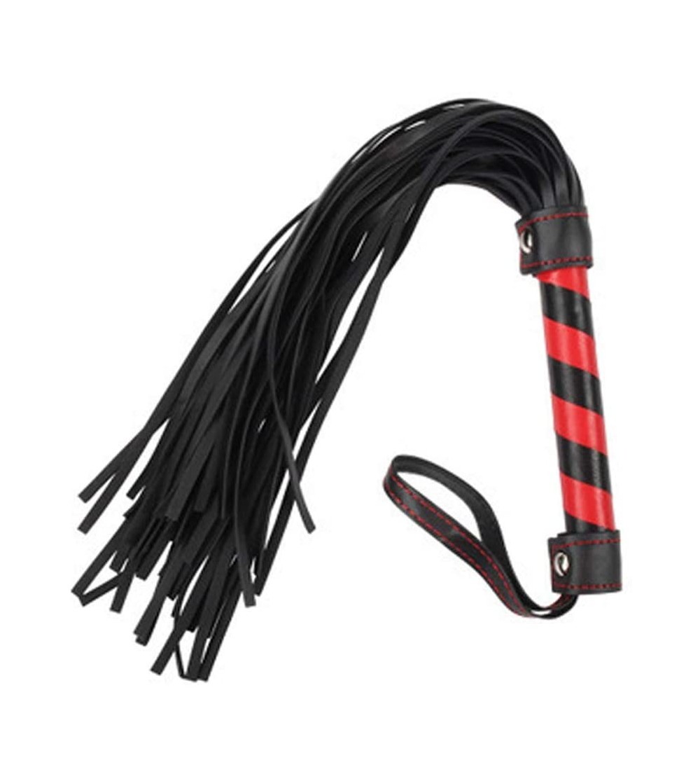 Paddles, Whips & Ticklers PU Leather Whip Restraint FET/ish Adult Cosplay Sixy Toys for Women Men (R) - R - CD19HIGOSZI $22.37