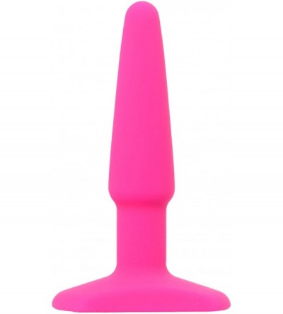 Anal Sex Toys Toys All About Anal Seamless Silicone Butt Plug- Hot Pink- 4 Inch - Pink - CC11T39F399 $30.35