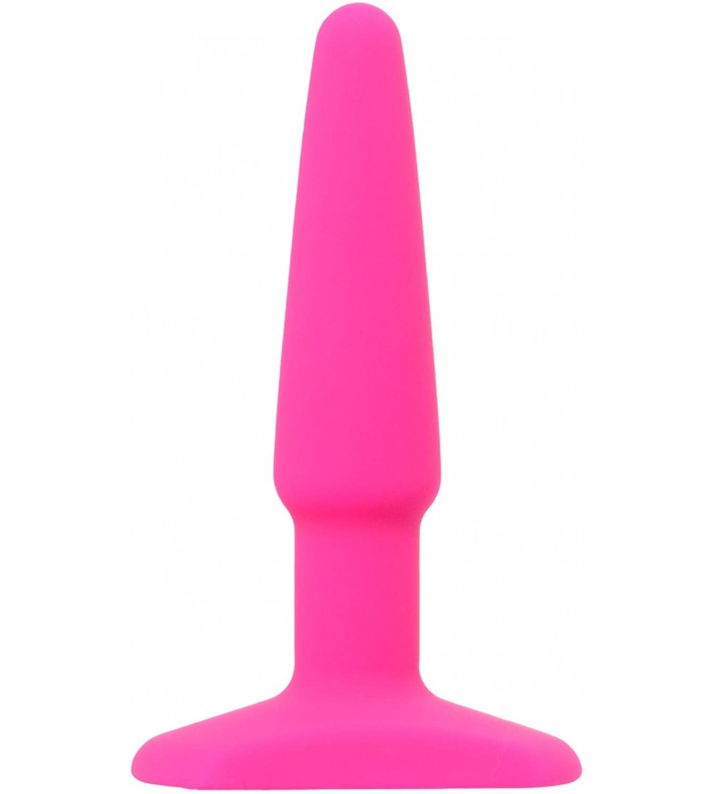 Anal Sex Toys Toys All About Anal Seamless Silicone Butt Plug- Hot Pink- 4 Inch - Pink - CC11T39F399 $30.35