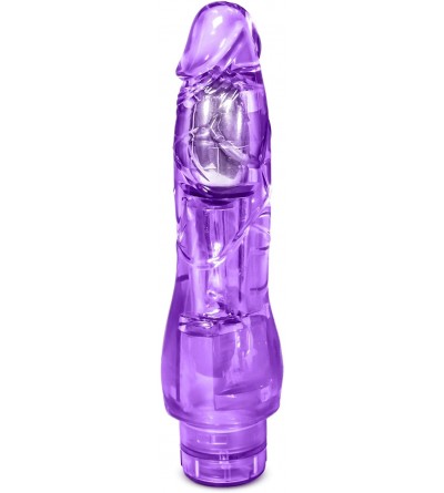 Vibrators 9" Soft Realistic Long Vibrating Dildo - Multi Speed Flexible Vibrator - Waterproof - Sex Toy for Adults - Purple -...